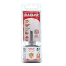 Diablo 1/4 in. D X 2-1/2 in. L Carbide Double Flute Straight Router Bit