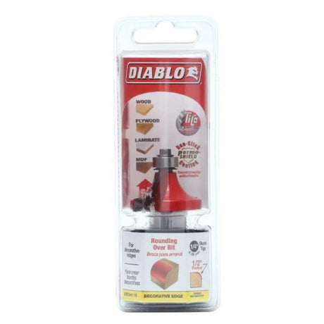 Diablo 1-1/2 in. D X 1/2 in. X 2-1/2 in. L Carbide Round Over Bit