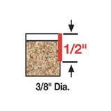 Diablo 3/8 in. D X 2-5/16 in. L Carbide Flush Trim Router Bit