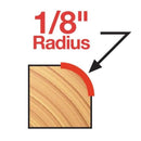 Diablo 3/4 in. D X 1/8 in. X 2-3/16 in. L Carbide Rounding Over Router Bit