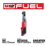 Milwaukee M12 FUEL 3/8 in. Brushless Cordless Ratchet Tool Only