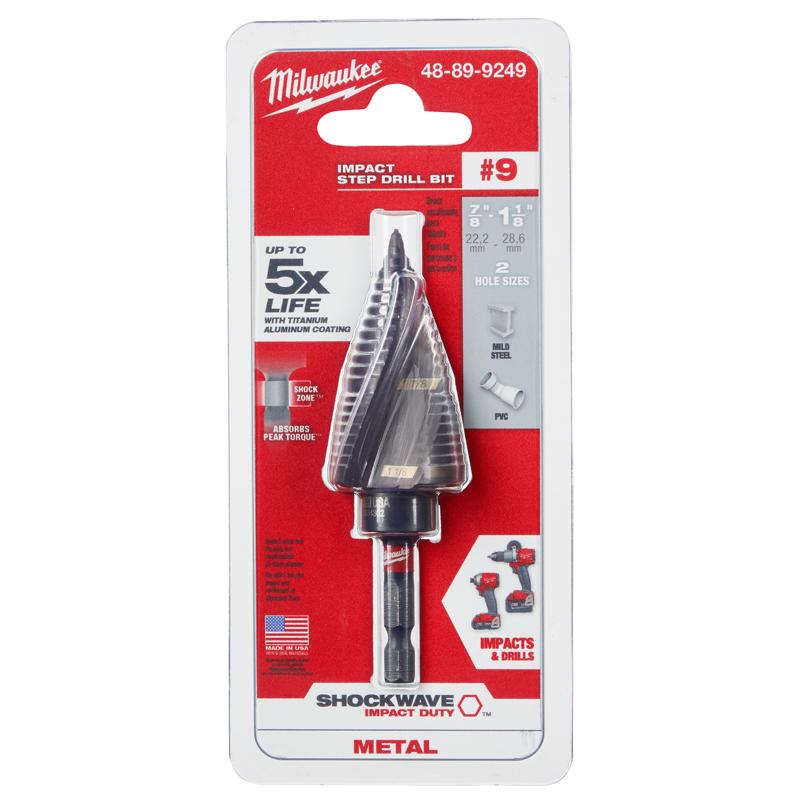 Milwaukee Shockwave 7/8 to 1-1/8 in. High Speed Steel