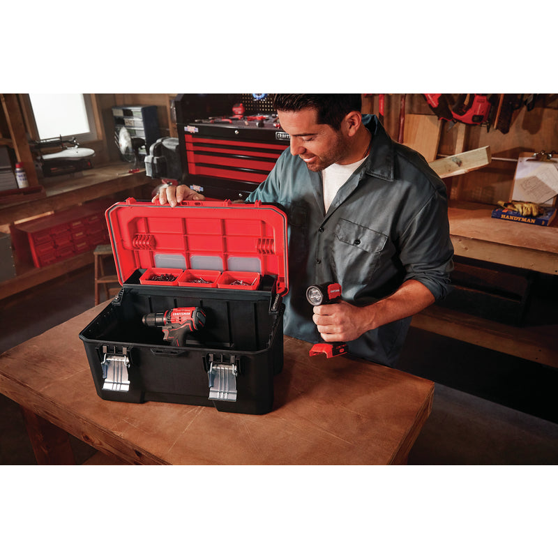 Craftsman Pro 20 in. Cantilever Tool Box 1257 cu in Black/Red