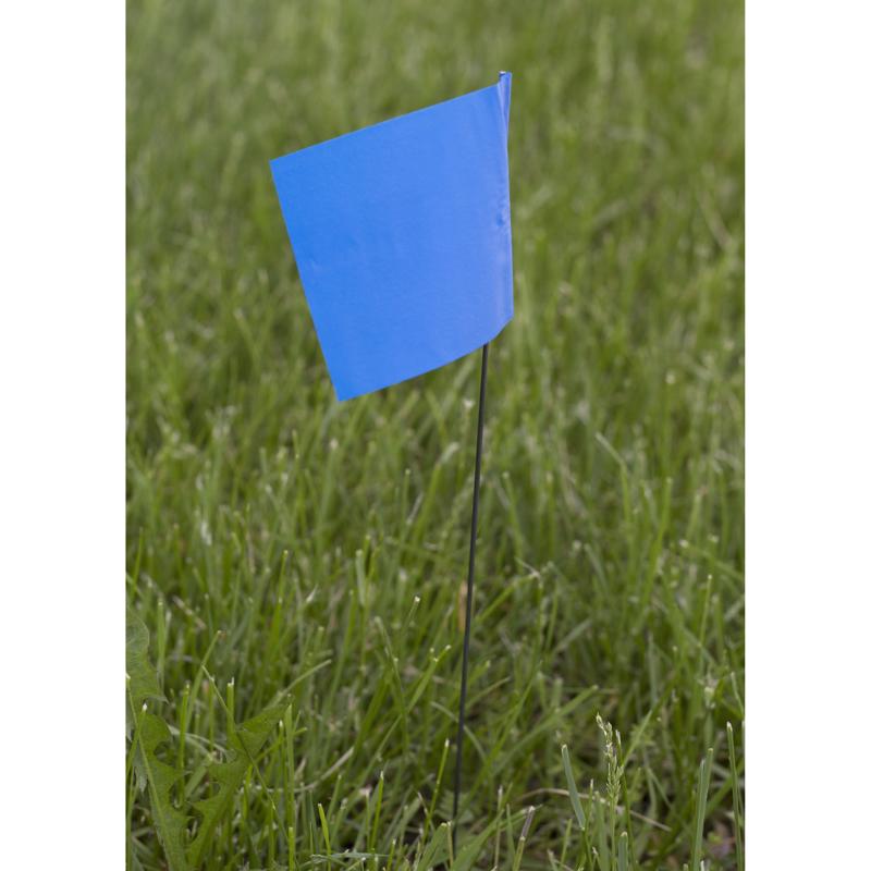 C.H. Hanson 21 in. Blue Marking Flags Polyvinyl 100 pk
