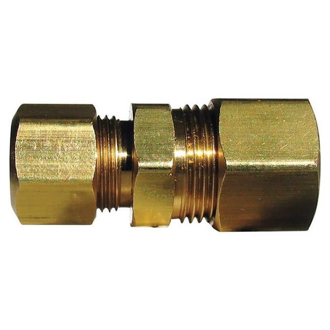 3/8 in. Compression X 1/4 in. D Compression Yellow Brass Reducing Union