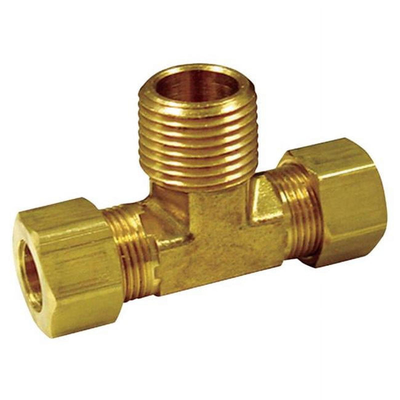 3/8 in. Compression X 3/8 in. D Compression Brass Tee