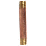 3/8 in. MPT X 3/8 in. D MPT Red Brass Nipple 4 in. L