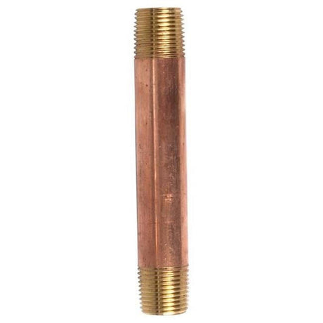 3/8 in. MPT X 3/8 in. D MPT Red Brass Nipple 4 in. L