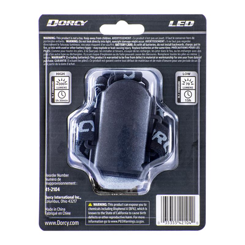 Dorcy DieHard 200 lm Green LED Head Lamp AAA Battery