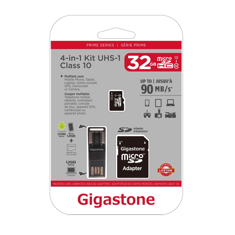 Gigastone 32 GB Micro SD Flash Memory Universal Pack 1 pk