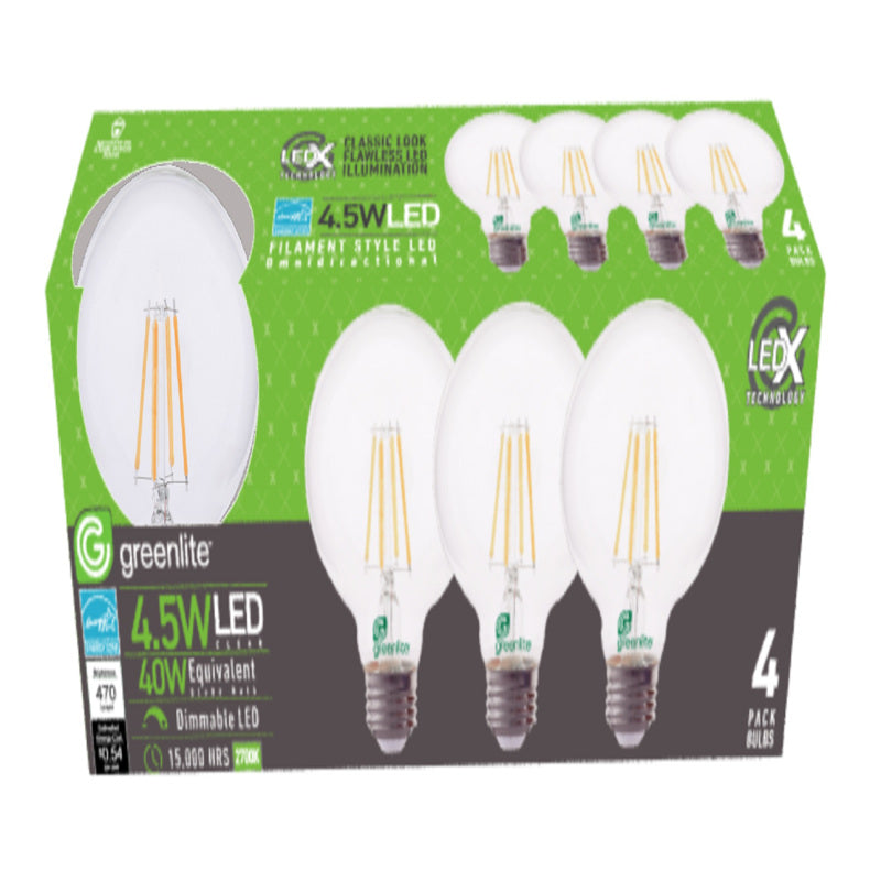 LED G25 E26 SW 40W 4PK