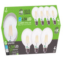 Greenlite G25 E26 (Medium) Filament LED Bulb Soft White 40 Watt Equivalence 4 pk