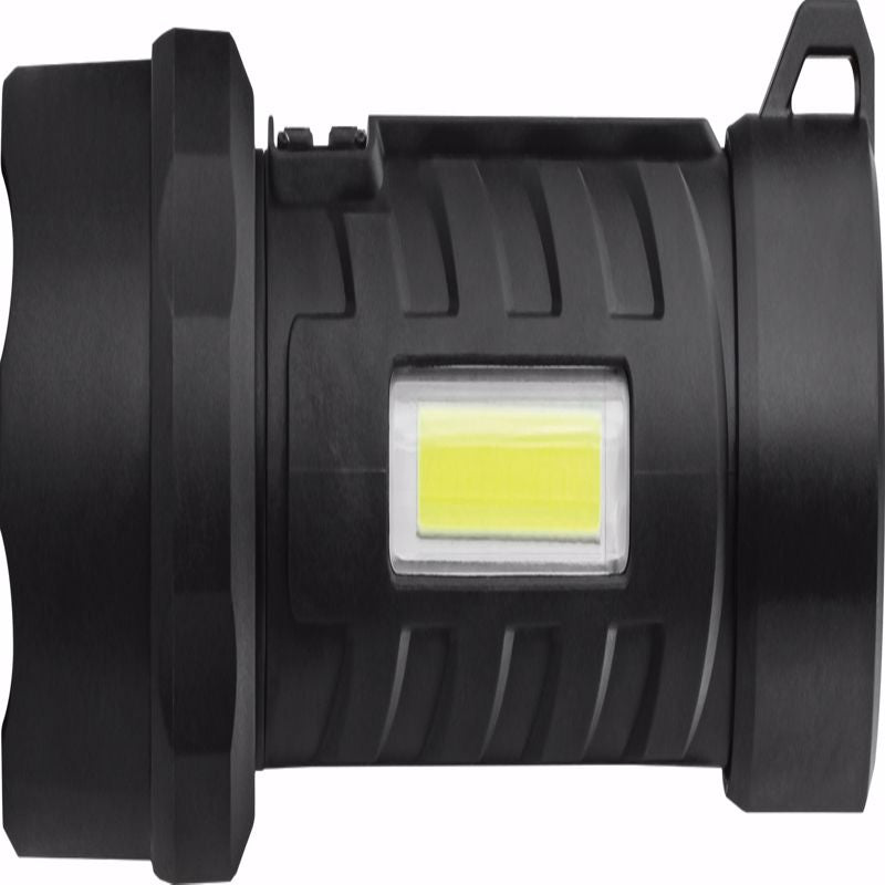 Coast Polysteel 700 800 lm Black LED COB Flashlight AA Battery