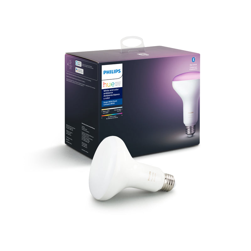 Philips Hue BR30 E26 (Medium) Smart-Enabled LED Bulb Color Changing 65 Watt Equivalence 1 pk