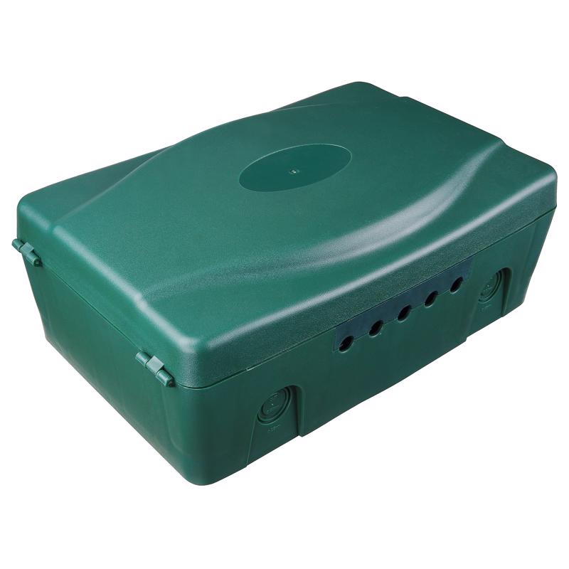 Masterplug New and Old Work Rectangle Plastic 4 gang Weatherproof Box