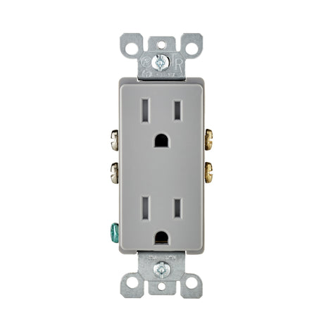 OUTLET DUPLEX TP GRY 15A