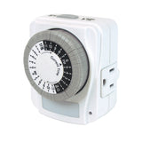 Prime Indoor Mechanical Timer 125 V White