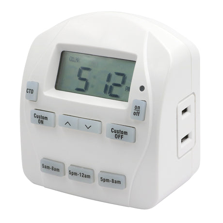 Prime EZ-SET Indoor Digital Timer 125 V White