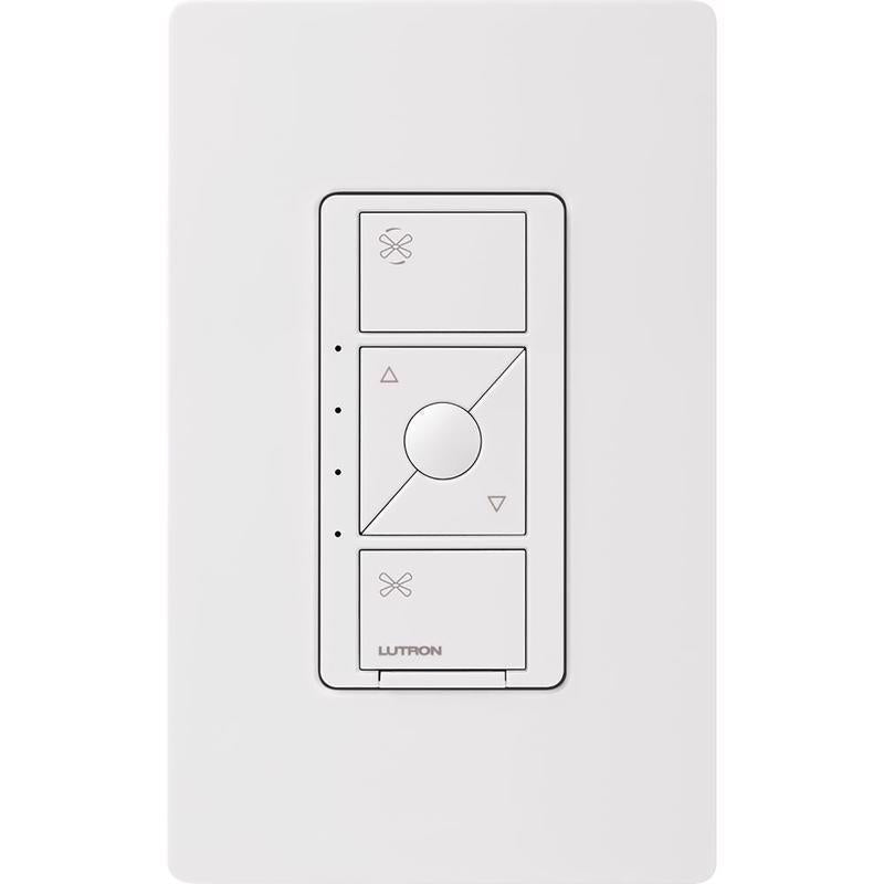 Lutron Caseta 1.5 amps Single Pole Wireless Fan Control White 1 pk