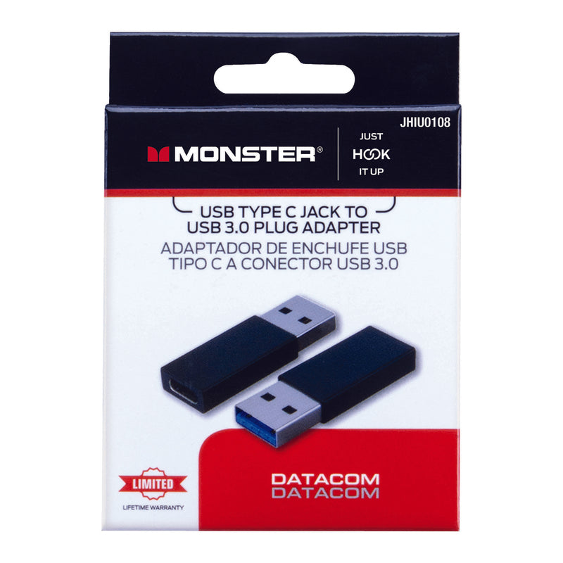 Monster Just Hook It Up USB Type C Jack 1 pk