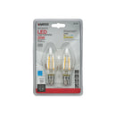 Satco B11 E12 (Candelabra) Filament LED Bulb Warm White 25 Watt Equivalence 2 pk