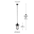 Globe Electric Turner Matte Black 1 lights Pendant Light