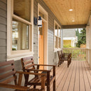 Globe Electric Vintage 1-Light Matte Black Bennett Wall Sconce