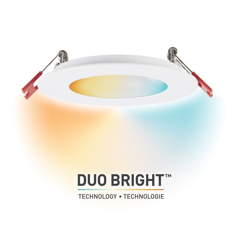 Globe Electric Ultra Slim Energy Star White 4 in. W Plastic LED Canless Recessed Downlight 9 W