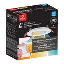 Globe Electric Ultra Slim Energy Star White 4 in. W Plastic LED Canless Recessed Downlight 9 W