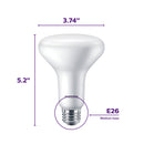 Philips BR30 E26 (Medium) LED Floodlight Bulb Daylight 65 Watt Equivalence 1 pk