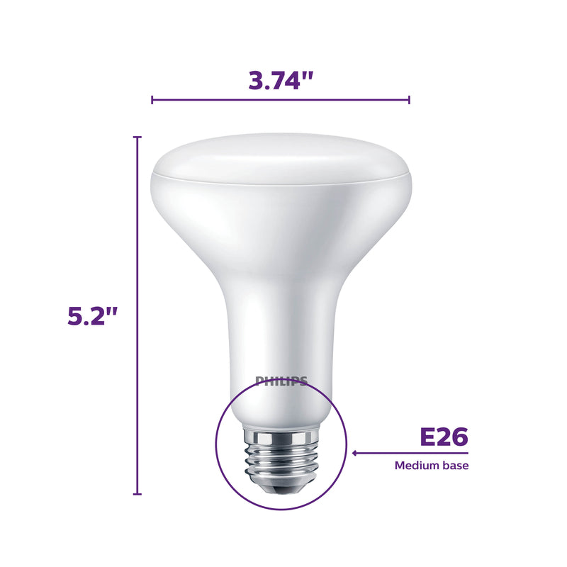 Philips BR30 E26 (Medium) LED Floodlight Bulb Daylight 65 Watt Equivalence 1 pk