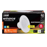 DIM RECESS LGHT 4"SW 6PK