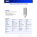 Feit LED Cylinder E26 (Medium) LED Bulb Natural Light 750 Watt Equivalence 1 pk