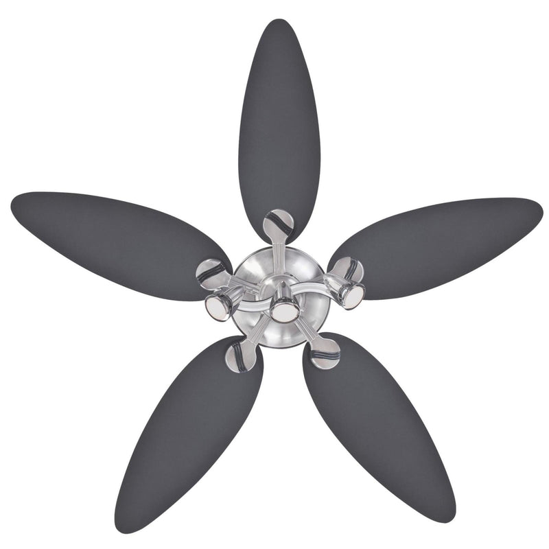 Westinghouse Xavier II 52 in. Brushed Nickel Graphite LED Indoor Ceiling Fan