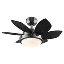 CEILING FAN BLK 12.13"H