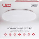 LED RND FIXTURE WHT 13"