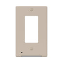 WALLPLATE NL PLST ALM 1R