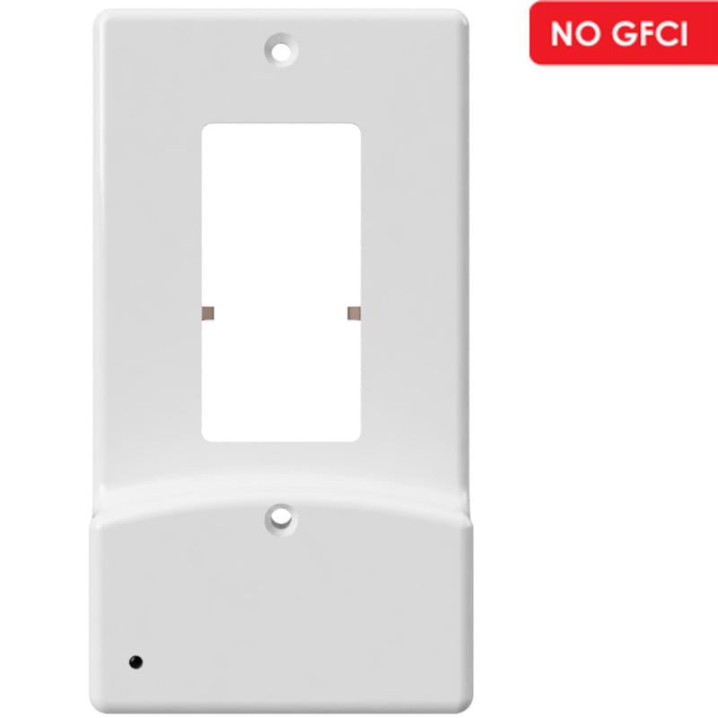 Westek LumiCover White 1 gang Plastic Decorator USB Nightlight Wall Plate 1 pk