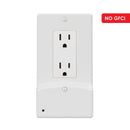 Westek LumiCover White 1 gang Plastic Decorator USB Nightlight Wall Plate 1 pk