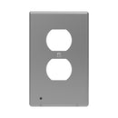 WALLPLATE NL PLST SN 1D