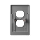 Westek LumiCover Satin Nickel 1 gang Plastic Duplex Nightlight Wall Plate 1 pk