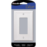WALLPLATE CHELSEA 1R WHT