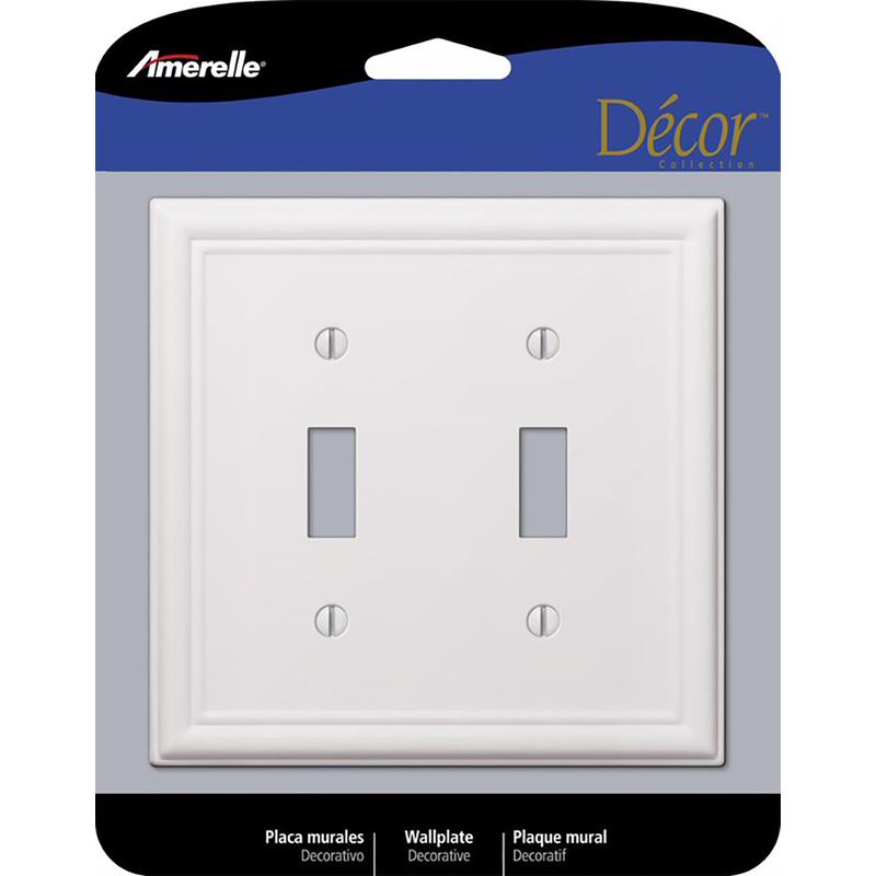 WALLPLATE CHELSEA 2T WHT