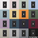 Amerelle Century Matte Black 2 gang Stamped Steel Duplex Wall Plate 1 pk