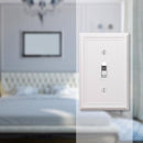 Amerelle Chelsea White 1 gang Stamped Steel Toggle Wall Plate 1 pk