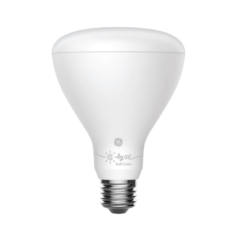 GE BR30 E26 (Medium) Smart-Enabled LED Bulb Color Changing 65 Watt Equivalence 2 pk