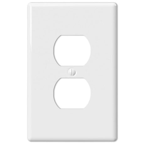 WALLPLATE METRO 1DUP WHT