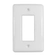 WALLPLATE METRO 1R WHT