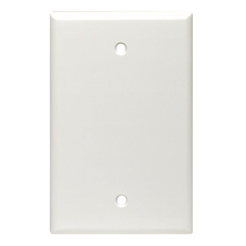 WALL PLATE BLANK 1G WHT