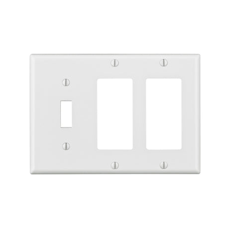WALL PLATE WHITE 3GANG